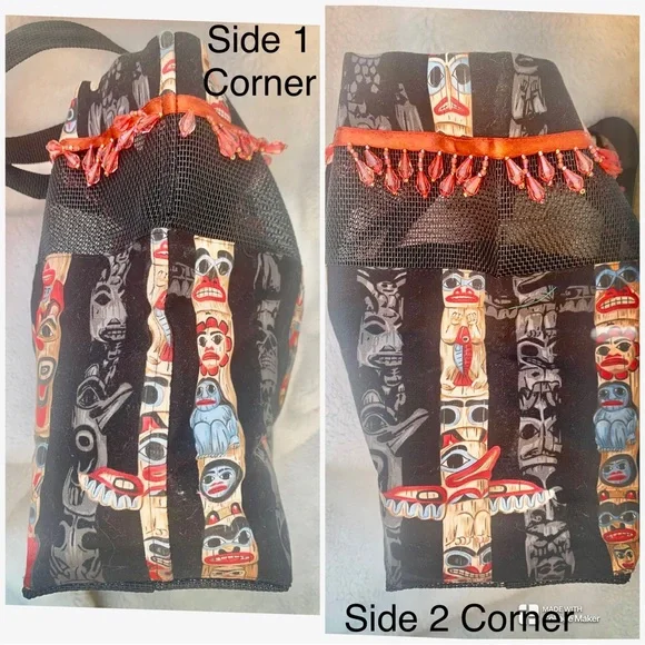NEW ⭐️ ARTISAN 💼 1 of a Kind, TOTE Totem Pole, quality designed - Picture 7 of 16